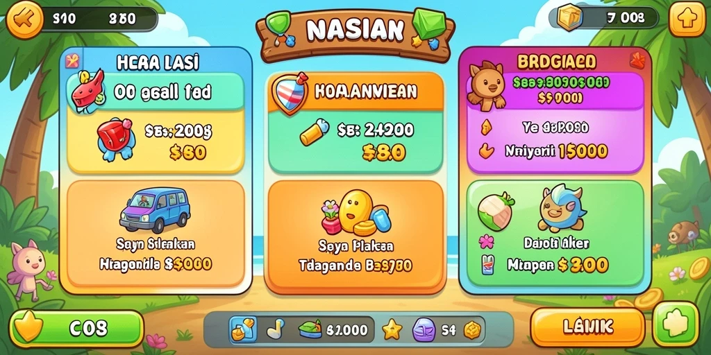 Menu permainan sederhana dan mudah dinavigasi.