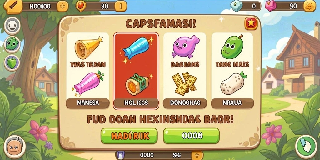 Fitur interaksi sosial yang memungkinkan bermain dengan teman.