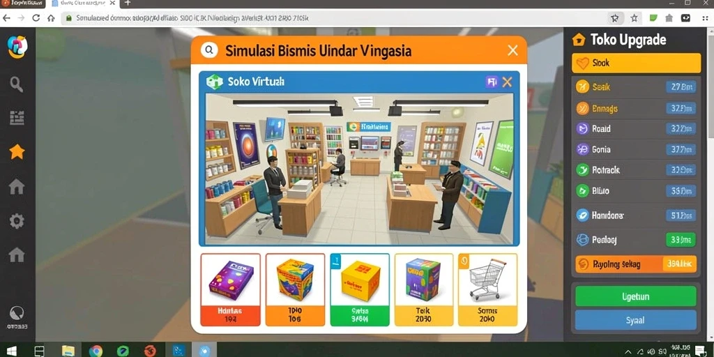 Tampilan fitur chat interaktif dengan pemain lainnya.